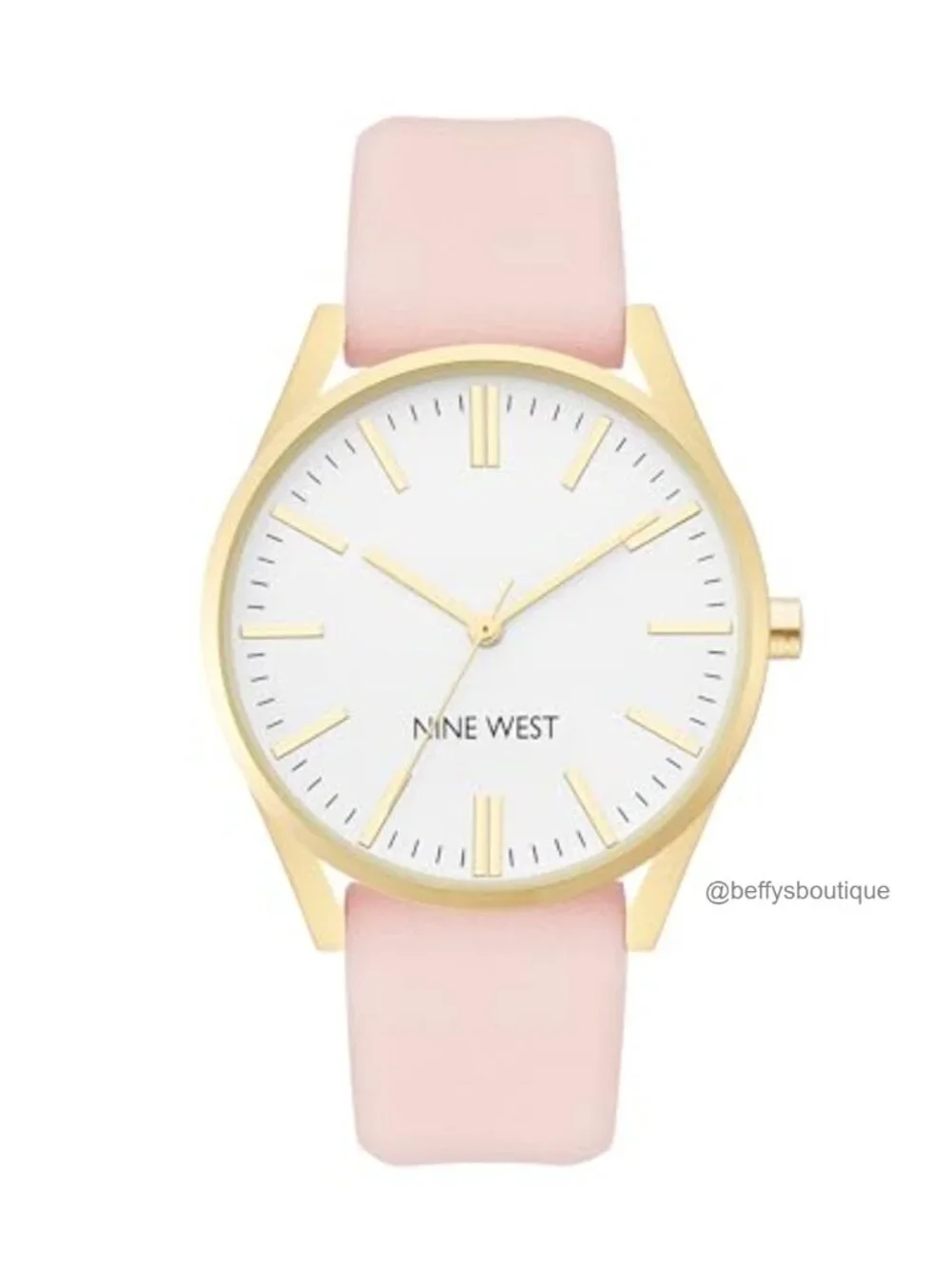 Nine West Women's Analog Watch Faux Leather Strap Japanese Quartz